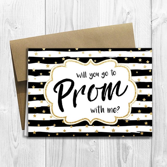Prom Proposal Will You Go to Prom With Me PRINTED 5x7 Etsy