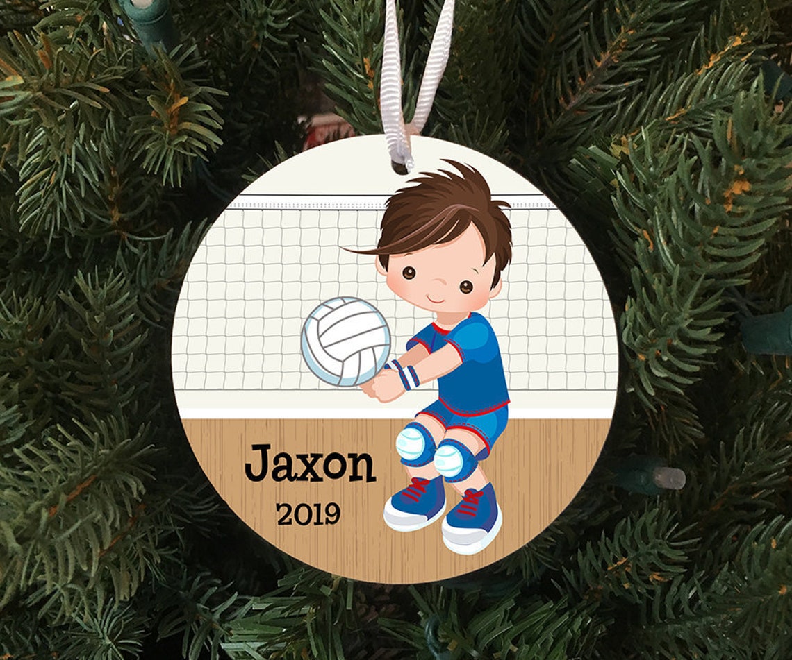Personalized Boys Volleyball Ornament Keepsake Custom Made Etsy