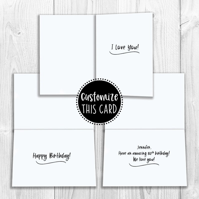 PRINTED I Smile Because You/'re My Great Grandma 5x7 Greeting Card Birthday Friendship Notecard Funny Love