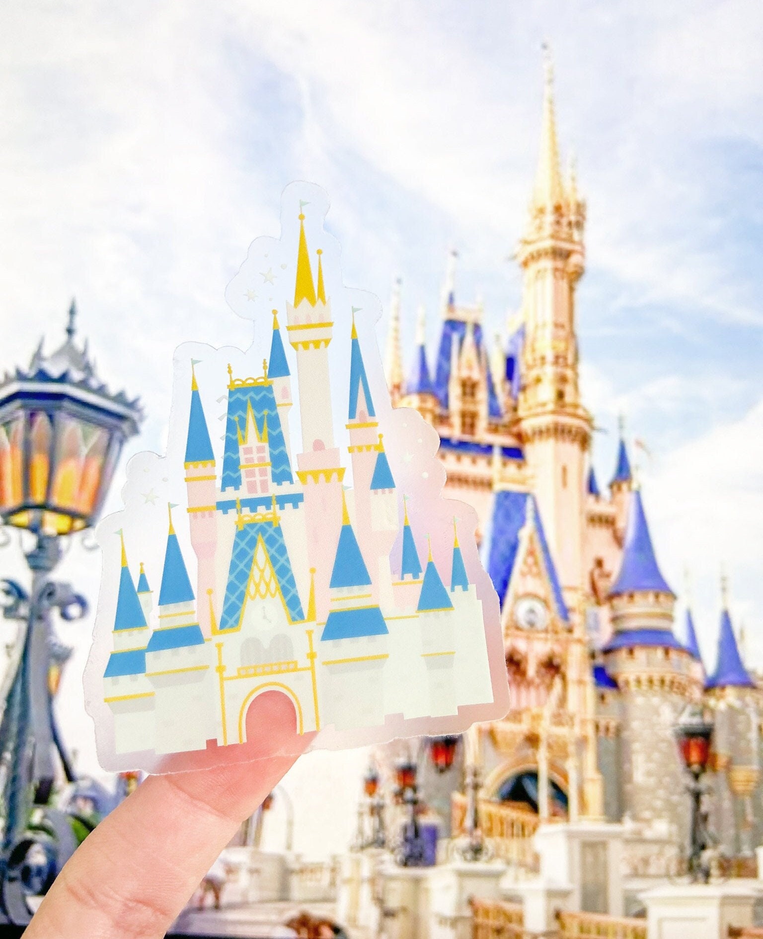 Disney Magic Kingdom Castle Window Laptop Car Vinyl Decal Sticker