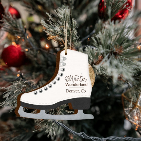 Ice Skate Ornament Etsy