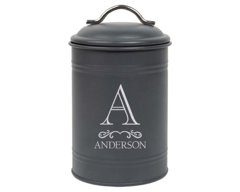 Personalized Laser Engraved Charcoal Canister Etsy