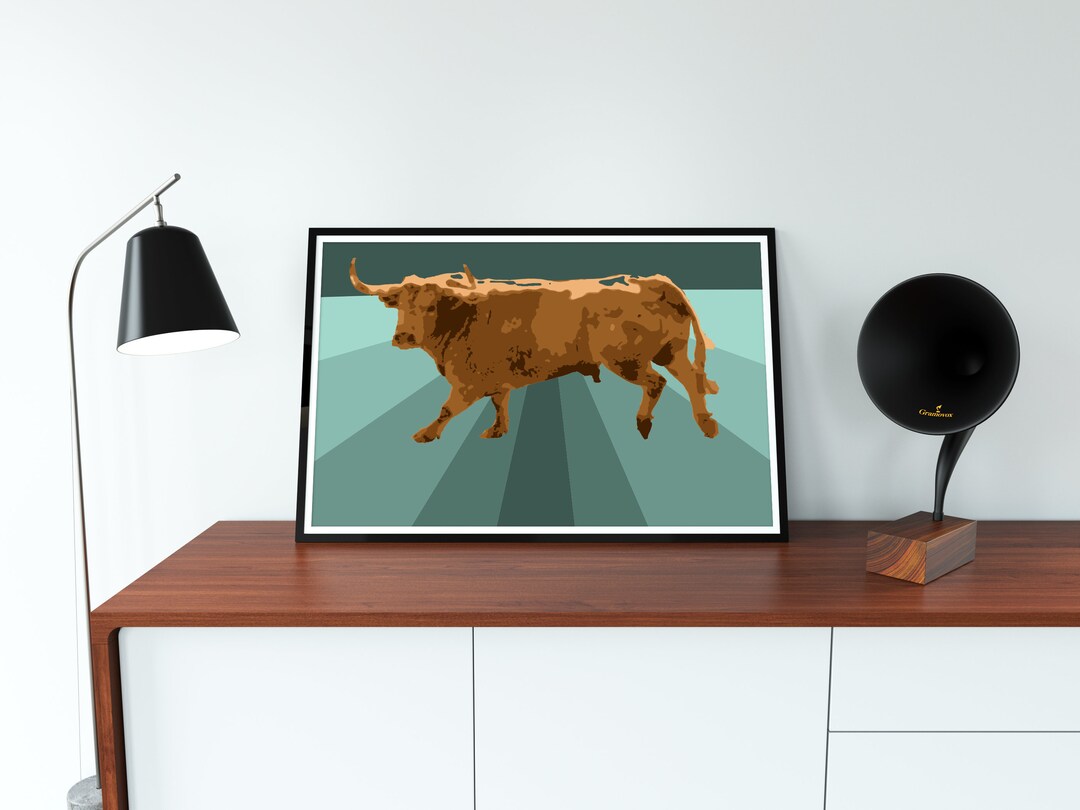 Spanish Bull Wall Art Pop Art Print Pop Art Wall Art Etsy UK