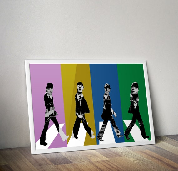 The Beatles GIFT POSTER # 4 Pop-Art ENGLISH BAND WALL DECOR A3//A4 SIZE