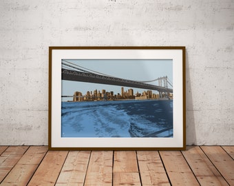 New York Skyline Pop Art Print | NYC Wall Art | Modern Cityscape Poster | Urban Pop Art Decor | Colorful New York Art | Digital Download