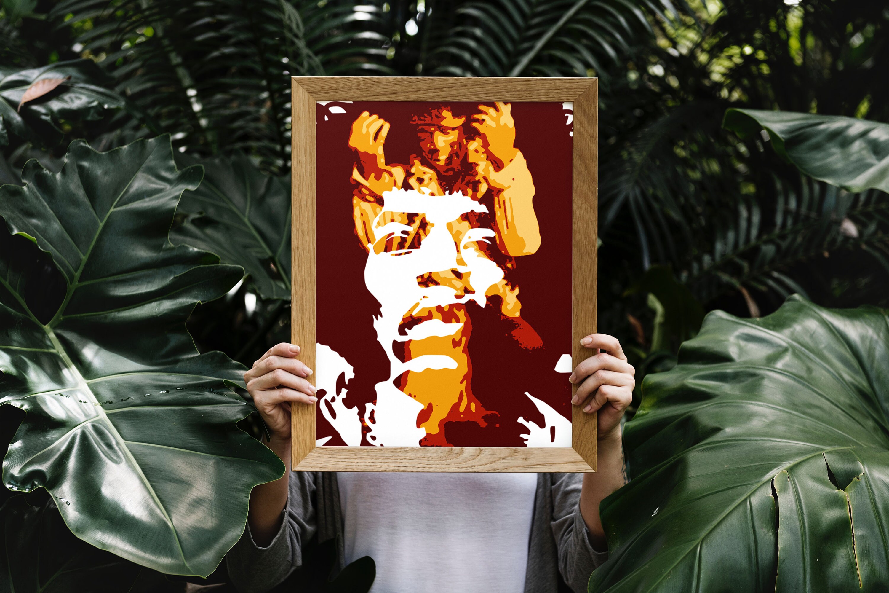 Jimi Hendrix Wall Art Pop Art Print Music Wall Art Living Etsy UK