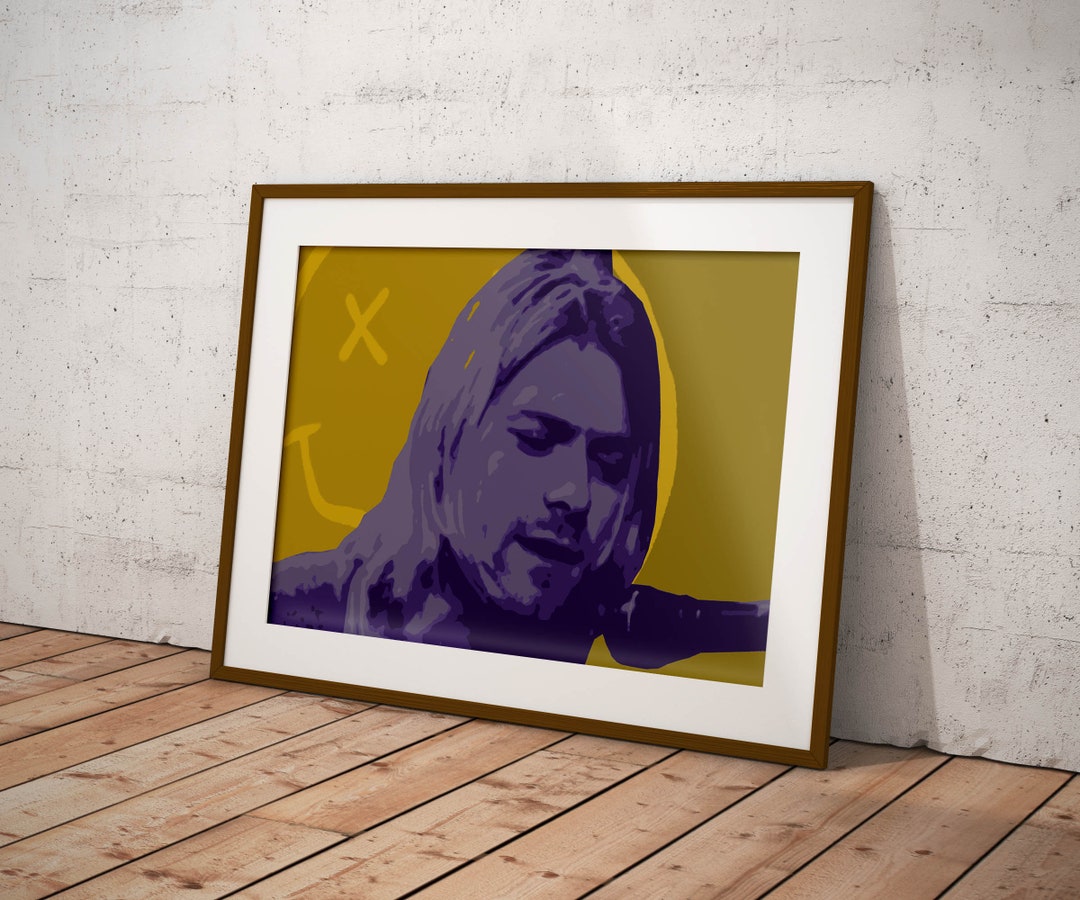 Kurt Cobain Nirvana Picture Pop Art Wall Art Print - Etsy UK
