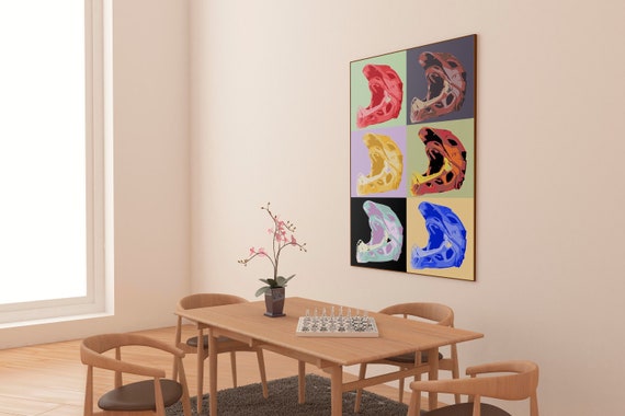 Cycling Wall Art Kitchen Wall Art Cycle Helmet Pop Art Etsy