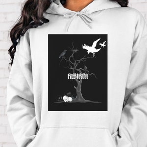 Unisex Heavy Blend Hooded Sweatshirt, Skulls, Sweater, Morbid, Trendy Hoodie, Skeletons, Edgy Hoodie, Goth Hoodie, Gift for him and her
