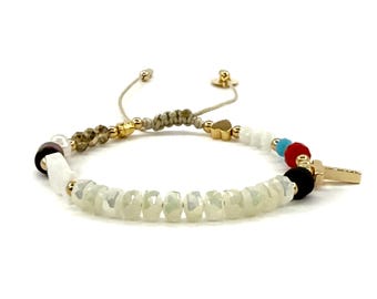 Jesus Story Bracelet – Christian Faith, Meaningful Beaded, Adjustable Religious Jewelry