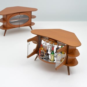 Atomic Secret Bar Cabinet - Dollhouse miniature kit 1:12