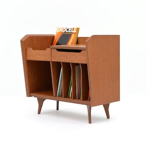 1950&#39;s Vinyl Record Music Cabinet - dollhouse miniature kit 1:12