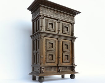 Dutch Renaissance Cabinet dollshouse miniature kit 1:12