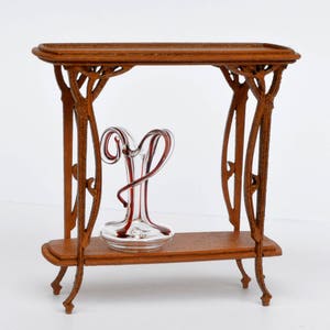 Art Nouveau Side Table - dollhouse miniature kit 1:12