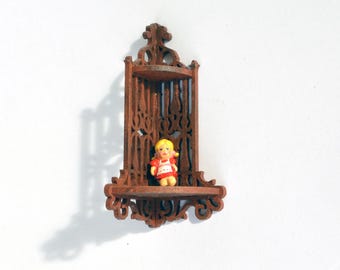 Victorian Corner Wall Rack dollhouse miniature kit 1:12