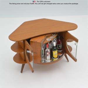 Atomic Secret Bar Cabinet - Dollhouse miniature kit 1:12