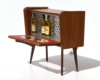 1950's Drinks Cabinet - dollhouse miniature kit 1:12