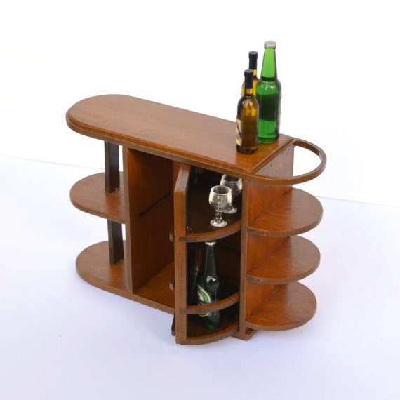 1:12 Mini Wein & Rack Puppenhaus Miniatur DIY Küche Zimmer Zubehör 