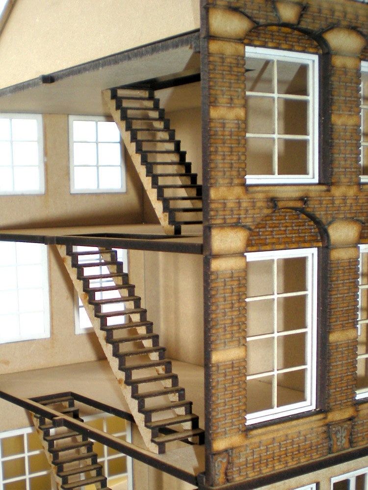 ミニチュアハウス Old Glories アムステルダム運河沿い 6点セット ミニチュアハウス Old Glories アムステルダム運河沿い 6点