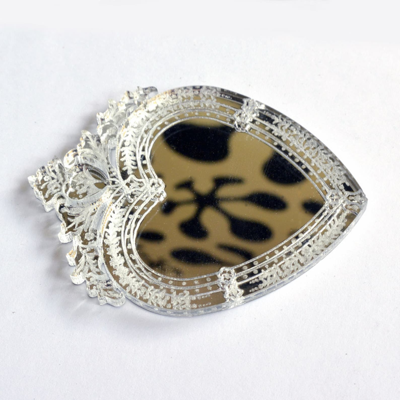 Heart Shaped Mirror dollhouse miniature 112 Etsy