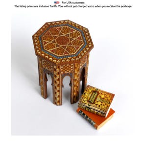 Moorish Stool - dollhouse miniature kit 1:12