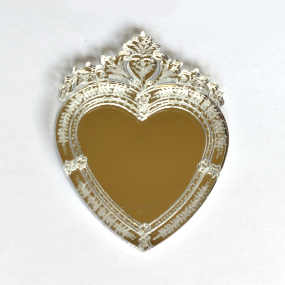 Heart Shaped Mirror dollhouse miniature 112 Etsy