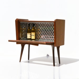 1950's Drinks Cabinet dollhouse miniature kit 1:12 image 7