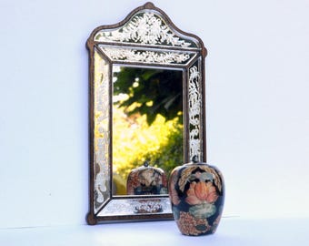 Venetian Mirror Square - dollhouse miniature 1:12
