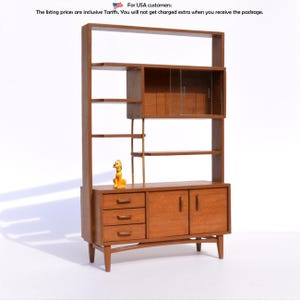 1950's Room Divider Cabinet - dollhouse miniature kit 1:12