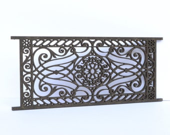 Fence - dollhouse miniature 1:12