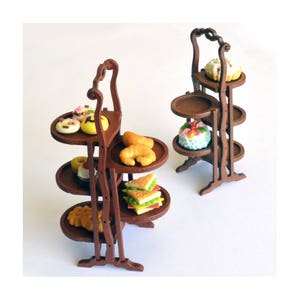 Victorian Cake Stand dollhouse miniature kit 1:12
