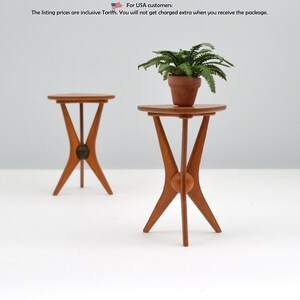 Atomic Side Table - dollhouse miniature kit 1:12