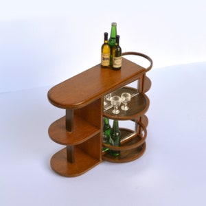 Miniaturowy domek dla lalek Art Deco Dry Bar w skali 1:12