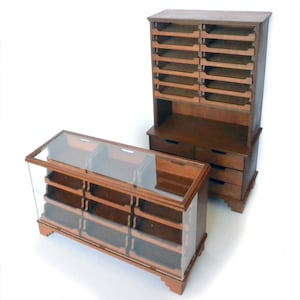 Haberdashery counter, shop counter, dollhouse miniature kit 1:12