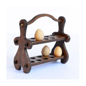 Egg Rack - dollhouse miniature kit 1:12