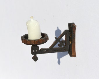 Single Wall Sconce dollhouse miniature kit 1:12