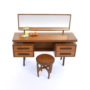 1960's Dressing Table - dollhouse miniature kit 1:12