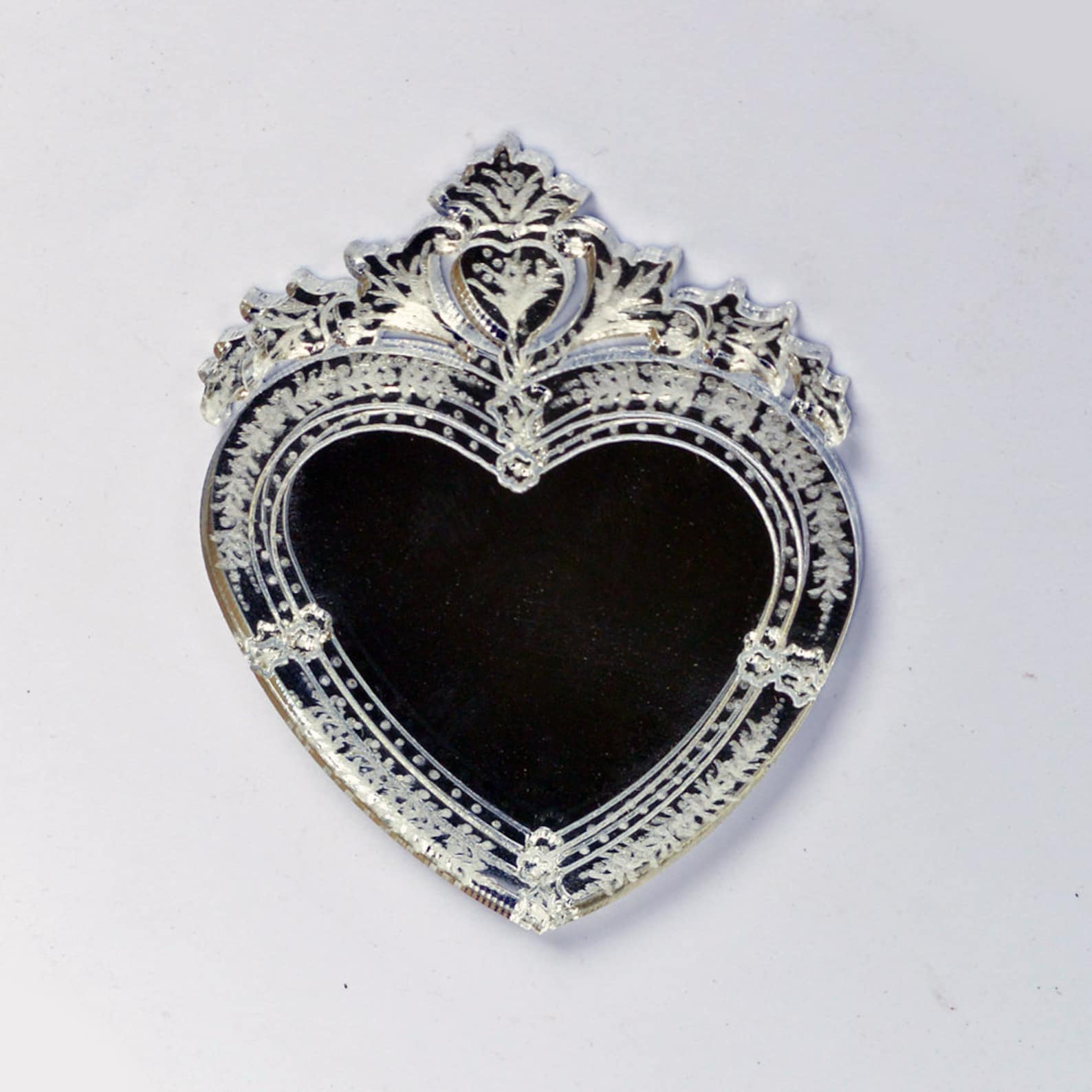 Heart Shaped Mirror dollhouse miniature 112 Etsy