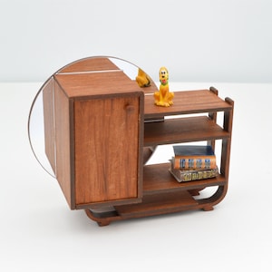 Art-Deco-Spiegelschrank – Puppenhaus-Miniaturbausatz 1:12