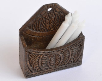 Candle Box - dollhouse miniature kit 1:12