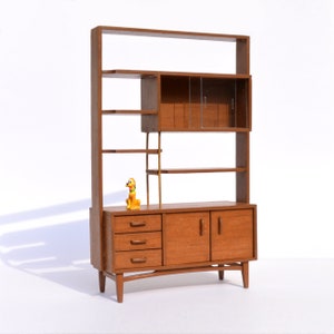 1950's Room divider-Cabinet dollhouse miniature kit 1:12