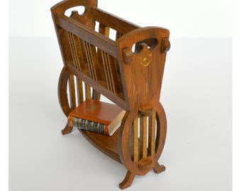Kit de miniatura para casa de muñecas con revistero Art Déco a escala 1:12