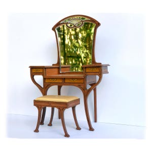 Toletta Art Nouveau - kit miniatura casa delle bambole 1:12