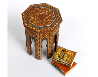 Moorish Stool - dollhouse miniature kit 1:12