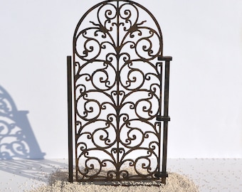 Gate dollhouse miniature 1:12 kit