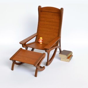 Art Nouveau Armchair - dollhouse miniature kit 1:12