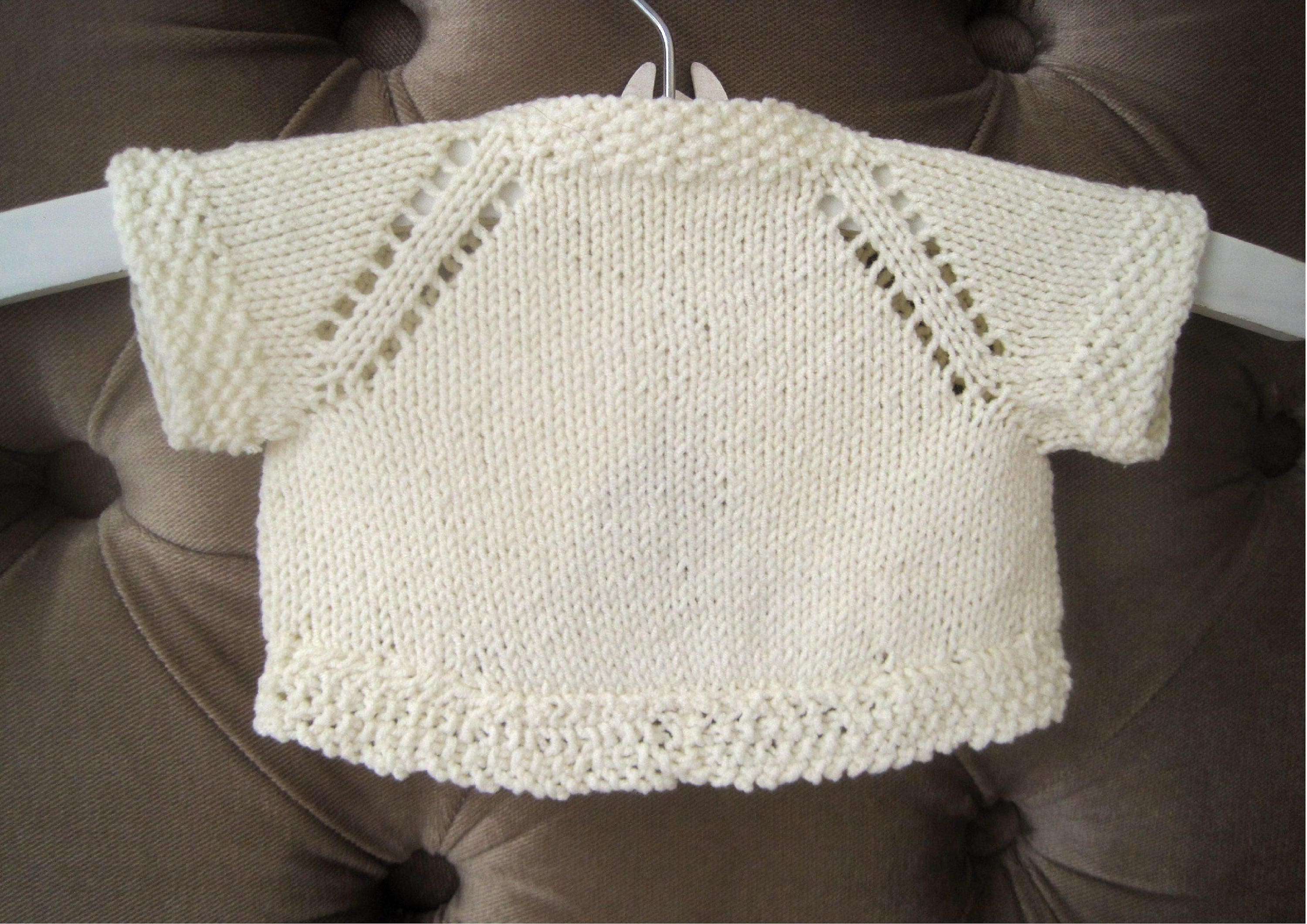 Baby Girl Easy Bolero Knit Pattern Easy Knitting Pattern Baby Etsy Australia