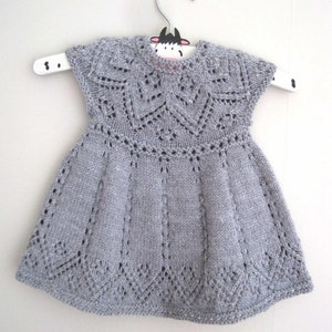 Baby Dress Knitting Pattern - Girls Dress Knitting Pattern - Baby Knitting Pattern - Dress Knitting pattern - Instant Download PDF