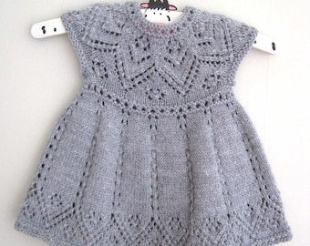 Baby Dress Knitting Pattern - Girls Dress Knitting Pattern - Baby Knitting Pattern - Dress Knitting pattern - Instant Download PDF