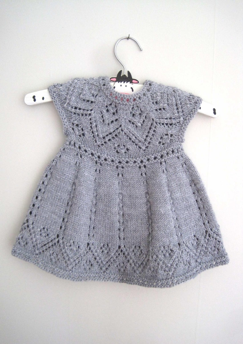 Baby Dress Knitting Pattern Girls Dress Knitting Pattern Etsy UK